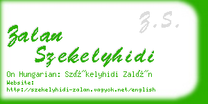 zalan szekelyhidi business card